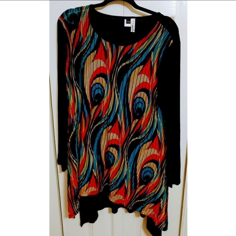 Women's Tunic Multicolor by Z Avenue NWOT Size 1X/2X